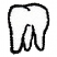 C1: Tooth---White(Isacord 40 #1002)&#13;&#10;C2: Outlines---Black(Isacord 40 #1234)