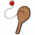 C1: Ball---Poppy(Isacord 40 #1037)&#13;&#10;C2: Shade---Foliage Rose(Isacord 40 #1169)&#13;&#10;C3: Highlight---White(Isacord 40 #1002)&#13;&#10;C4: Paddle---Toffee(Isacord 40 #1126)&#13;&#10;C5: Shade---Golden Grain(Isacord 40 #1126)&#13;&#10;C6: Lines--
