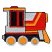 C1: Train---Silver(Isacord 40 #1236)&#13;&#10;C2: Train---Poppy(Isacord 40 #1037)&#13;&#10;C3: Trim, Cowcatcher & Wheels---Goldenrod(Isacord 40 #1137)&#13;&#10;C4: Hitch---Smoke(Isacord 40 #1219)&#13;&#10;C5: Outline---Charcoal(Isacord 40 #1234)&#13;&#10;