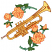 C1: Trumpet---Lemon(Isacord 40 #1167)&#13;&#10;C2: Shading---Honey Gold(Isacord 40 #1025)&#13;&#10;C3: Shading---Daffodil(Isacord 40 #1135)&#13;&#10;C4: Mouthpiece---Fieldstone(Isacord 40 #1236)&#13;&#10;C5: Outline---Nutmeg(Isacord 40 #1056)&#13;&#10;C6: