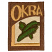 C1: Background Okra---Ivory(Isacord 40 #1149)&#13;&#10;C2: Package Fill---Pine Bark(Isacord 40 #1170)&#13;&#10;C3: Satin Border---Toffee(Isacord 40 #1126)&#13;&#10;C4: Okra---Grasshopper(Isacord 40 #1176)&#13;&#10;C5: Okra---Backyard Green(Isacord 40 #117