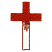 C1: Cross---White(Isacord 40 #1002)&#13;&#10;C2: Blood & Outline---Poppy(Isacord 40 #1037)