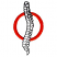 C1: Ring---Poinsettia(Isacord 40 #1147)&#13;&#10;C2: Spine---White(Isacord 40 #1002)&#13;&#10;C3: Outline---Black(Isacord 40 #1234)
