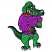 C1: Gator---Forest Green(Isacord 40 #1536)&#13;&#10;C2: Sweater---Dusty Grape(Isacord 40 #1255)&#13;&#10;C3: Bands---Tangerine(Isacord 40 #1078)&#13;&#10;C4: Gums & Nose---Starfish(Isacord 40 #1019)&#13;&#10;C5: Teeth---White(Isacord 40 #1002)&#13;&#10;C6