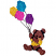 C1: Strings---Black(Isacord 40 #1234)&#13;&#10;C2: Bear---Golden Grain(Isacord 40 #1126)&#13;&#10;C3: Details---Black(Isacord 40 #1234)&#13;&#10;C4: Shirt & Balloon---Citrus(Isacord 40 #1187)&#13;&#10;C5: Balloon---Frosted Plum(Isacord 40 #1080)&#13;&#10;