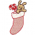 C1: Bunny---Meringue(Isacord 40 #1017)&#13;&#10;C2: Candy Cane---White(Isacord 40 #1002)&#13;&#10;C3: Stocking---Hyacinth(Isacord 40 #1117)&#13;&#10;C4: Stocking Outline---Poinsettia(Isacord 40 #1147)&#13;&#10;C5: Bunny Outline---Black(Isacord 40 #1234)