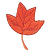 C1: Leaf---Tangerine(Isacord 40 #1078)&#13;&#10;C2: Outline---Spice(Isacord 40 #1181)
