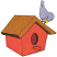 C1: Birdhouse---Wildfire(Isacord 40 #1147)&#13;&#10;C2: Shading---Cherry(Isacord 40 #1169)&#13;&#10;C3: Roof---Nutmeg(Isacord 40 #1056)&#13;&#10;C4: Bird---Cadet Blue(Isacord 40 #1226)&#13;&#10;C5: Bill---Canary(Isacord 40 #1124)&#13;&#10;C6: Outlines---B