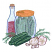 C1: Vinegar---Tulip(Isacord 40 #1533)&#13;&#10;C2: Vinegar Highlights---Dusty Mauve(Isacord 40 #1119)&#13;&#10;C3: Pickles---Pear(Isacord 40 #1049)&#13;&#10;C4: Pickles Shading---Evergreen(Isacord 40 #1208)&#13;&#10;C5: Pickles Highlights---Spring Frost(I
