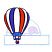 C1: Moon---Glacier Green(Isacord 40 #1223)&#13;&#10;C2: Satin---River Mist(Isacord 40 #1248)&#13;&#10;C3: Balloon---White(Isacord 40 #1002)&#13;&#10;C4: Balloon---Royal Blue(Isacord 40 #1535)&#13;&#10;C5: Balloon---Poinsettia(Isacord 40 #1147)&#13;&#10;C6