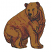 C1: Bear---Golden Grain(Isacord 40 #1126)&#13;&#10;C2: Shading---Rust(Isacord 40 #1058)&#13;&#10;C3: Shading---Chocolate(Isacord 40 #1059)&#13;&#10;C4: Outline---Black(Isacord 40 #1234)