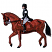C1: Horse---Date(Isacord 40 #1216)&#13;&#10;C2: Horse Shading---Melon(Isacord 40 #1259)&#13;&#10;C3: Horse Shading & Outline---Cinnamon(Isacord 40 #1247)&#13;&#10;C4: Pants, Gloves, & Bit---White(Isacord 40 #1002)&#13;&#10;C5: Saddle---Spice(Isacord 40 #1