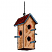 C1: Roof---Brick(Isacord 40 #1181)&#13;&#10;C2: Trim & Posts---Crystal Blue(Isacord 40 #1249)&#13;&#10;C3: Birdhouse---Tan(Isacord 40 #1054)&#13;&#10;C4: Birdhouse Shading---Penny(Isacord 40 #1057)&#13;&#10;C5: Bottom & Under Roof---Mahogany(Isacord 40 #1
