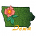 C1: State---Erin Green(Isacord 40 #1510)&#13;&#10;C2: State Shading & Outlines---Forest Green(Isacord 40 #1536)&#13;&#10;C3: Leaves---Light Kelly(Isacord 40 #1101)&#13;&#10;C4: Leaf Outlines---Forest Green(Isacord 40 #1536)&#13;&#10;C5: Petals---Corsage(I