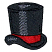 C1: Hat Band---Wildfire(Isacord 40 #1147)&#13;&#10;C2: Band Shading---Foliage Rose(Isacord 40 #1169)&#13;&#10;C3: Top Hat---Charcoal(Isacord 40 #1234)&#13;&#10;C4: Hat Highlights---Silver(Isacord 40 #1236)&#13;&#10;C5: Outlines---Black(Isacord 40 #1234)