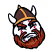C1: Beard & Eyebrows---Spice(Isacord 40 #1181)&#13;&#10;C2: Beard & Eyebrows Highlights---Honey Gold(Isacord 40 #1025)&#13;&#10;C3: Ball---White(Isacord 40 #1002)&#13;&#10;C4: Helmet---Pine Bark(Isacord 40 #1170)&#13;&#10;C5: Horns---White(Isacord 40 #100