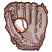 C1: Glove---Ivory(Isacord 40 #1149)&#13;&#10;C2: Glove Shading---Fawn(Isacord 40 #1128)&#13;&#10;C3: Ball ---Linen(Isacord 40 #1071)&#13;&#10;C4: Ball Shading---Old Gold(Isacord 40 #1055)&#13;&#10;C5: Stitching---Poinsettia(Isacord 40 #1147)&#13;&#10;C6: