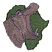 C1: Africa Shape & Border---Moss Green(Isacord 40 #1176)&#13;&#10;C2: Hippo---Taupe(Isacord 40 #1179)&#13;&#10;C3: Shading---Sage(Isacord 40 #1180)&#13;&#10;C4: Eye---White(Isacord 40 #1002)&#13;&#10;C5: Teeth---Muslin(Isacord 40 #1082)&#13;&#10;C6: Teeth