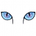 C1: Eyes---River Mist(Isacord 40 #1248)&#13;&#10;C2: Dark Shading on Eyes---Blue Ribbon(Isacord 40 #1535)&#13;&#10;C3: Light Shading on Eyes---Cachet(Isacord 40 #1080)&#13;&#10;C4: Pupils & Outline---Black(Isacord 40 #1234)&#13;&#10;C5: Shimmers---Pearl /