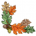 C1: Right Leaf---Kiwi(Isacord 40 #1104)&#13;&#10;C2: Top Leaf---Champagne(Isacord 40 #1070)&#13;&#10;C3: Leaves---Apricot(Isacord 40 #1238)&#13;&#10;C4: Leaf Shading---Terra Cotta(Isacord 40 #1081)&#13;&#10;C5: Leaf & Top Leaf Shading---Taupe(Isacord 40 #