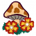 C1: Flower Centers---White(Isacord 40 #1002)&#13;&#10;C2: Mushroom---Parchment(Isacord 40 #1066)&#13;&#10;C3: Mushroom Spots---Ashley Gold(Isacord 40 #1025)&#13;&#10;C4: Underside of Mushroom---Tantone(Isacord 40 #1128)&#13;&#10;C5: Mushroom Outlines---Pa
