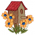 C1: Post & Birdhouse---Fawn(Isacord 40 #1128)&#13;&#10;C2: Birdhouse Shading & Outlines---Rust(Isacord 40 #1058)&#13;&#10;C3: Leaves & Stems---Lima Bean(Isacord 40 #1177)&#13;&#10;C4: Flowers---Yellow Bird(Isacord 40 #1124)&#13;&#10;C5: Flower Outlines---