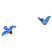 C1: Beaks & Feet---Candlelight(Isacord 40 #1137)&#13;&#10;C2: Bird---Crystal Blue(Isacord 40 #1249)&#13;&#10;C3: Bird Outlines---Tropical Blue(Isacord 40 #1534)&#13;&#10;C4: Beaks & Feet Outlines---Brick(Isacord 40 #1181)&#13;&#10;C5: Eyes---Black(Isacord