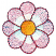 C1: Flower Center---Goldenrod(Isacord 40 #1137)&#13;&#10;C2: Center Shading---Red Pepper(Isacord 40 #1078)&#13;&#10;C3: Flower Petals---Eggshell(Isacord 40 #1071)&#13;&#10;C4: Flower Petals Shading---Soft Pink(Isacord 40 #1224)&#13;&#10;C5: Flower Outline