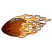 C1: Flame---Daffodil(Isacord 40 #1135)&#13;&#10;C2: Flame Shading---Goldenrod(Isacord 40 #1137)&#13;&#10;C3: Flame Shading---Red Pepper(Isacord 40 #1078)&#13;&#10;C4: Football Shading---Copper(Isacord 40 #1158)&#13;&#10;C5: Football Shading---Light Cocoa(