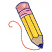 C1: Pencil Line---Spanish Tile(Isacord 40 #1020)&#13;&#10;C2: Eraser---Petal Pink(Isacord 40 #1225)&#13;&#10;C3: Eraser Shading---Azalea Pink(Isacord 40 #1224)&#13;&#10;C4: Eraser Shading---Teaberry(Isacord 40 #1213)&#13;&#10;C5: Pencil---Citrus(Isacord 4