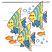 C1: Water & Fish Stripes---Aqua(Isacord 40 #1204)&#13;&#10;C2: Fish Fins---Island Green(Isacord 40 #1095)&#13;&#10;C3: Angelfish---Yellow(Isacord 40 #1187)&#13;&#10;C4: Angelfish Outlines---Wild Iris(Isacord 40 #1032)&#13;&#10;C5: Little Fish---Bright Yel