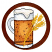 C1: Ring Border---Fox(Isacord 40 #1186)&#13;&#10;C2: Beer Mug & Foam---White(Isacord 40 #1002)&#13;&#10;C3: Foam Shading---Shrimp Pink(Isacord 40 #1017)&#13;&#10;C4: Beer Mug & Foam Shading---Winter Sky(Isacord 40 #1165)&#13;&#10;C5: Beer Mug Shading---St