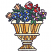 C1: Medium Urn Sections---Honey Gold(Isacord 40 #1025)&#13;&#10;C2: Dark Urn Sections---Autumn Leaf(Isacord 40 #1126)&#13;&#10;C3: Light Urn Sections---Parchment(Isacord 40 #1066)&#13;&#10;C4: Urn Edges---Lemon Frost(Isacord 40 #1022)&#13;&#10;C5: Flower