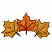 C1: Leaves---Honey Gold(Isacord 40 #1025)&#13;&#10;C2: Outer Leaves Shading---Autumn Leaf(Isacord 40 #1126)&#13;&#10;C3: Center Leaf Coloration---Paprika(Isacord 40 #1021)&#13;&#10;C4: Center Leaf Shading---Dark Rust(Isacord 40 #1181)&#13;&#10;C5: Center