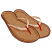 C1: Sandals---Sisal(Isacord 40 #1055)&#13;&#10;C2: Sandals Shading---Nutmeg(Isacord 40 #1056)&#13;&#10;C3: Sandals Outlines---Cinnamon(Isacord 40 #1247)&#13;&#10;C4: Straps---Shrimp Pink(Isacord 40 #1017)&#13;&#10;C5: Straps Detail---Poinsettia(Isacord 40