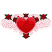 C1: Netting---Soft Pink(Isacord 40 #1224)&#13;&#10;C2: Hearts---Fuchsia(Isacord 40 #1533)&#13;&#10;C3: Hearts Dark Shading---Winterberry(Isacord 40 #1035)&#13;&#10;C4: Heart Light Shading---Tropicana(Isacord 40 #1511)&#13;&#10;C5: Leaves---Shamrock(Isacor