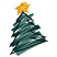 C1: Star---Papaya(Isacord 40 #1024)&#13;&#10;C2: Star Outlines---Liberty Gold(Isacord 40 #1025)&#13;&#10;C3: Tree---Bright Green(Isacord 40 #1232)&#13;&#10;C4: Tree Outlines---Forest Green(Isacord 40 #1536)