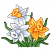C1: Grass---Bright Mint(Isacord 40 #1510)&#13;&#10;C2: Grass Shading---Ming(Isacord 40 #1049)&#13;&#10;C3: Grass Outlines---Backyard Green(Isacord 40 #1175)&#13;&#10;C4: White Daffodils---White(Isacord 40 #1002)&#13;&#10;C5: White Shading---Winter Sky(Isa