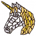 C1: Unicorn Face---White(Isacord 40 #1002)&#13;&#10;C2: Unicorn Face---Pearl(Isacord 40 #1218)&#13;&#10;C3: Unicorn Face---Fieldstone(Isacord 40 #1236)&#13;&#10;C4: Eye & Nostril---Dolphin(Isacord 40 #1219)&#13;&#10;C5: Horn ---Marsh(Isacord 40 #1209)&#13