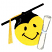 C1: Face---Yellow(Isacord 40 #1187)&#13;&#10;C2: Face & Cap---Black(Isacord 40 #1234)&#13;&#10;C3: Cap Highlights---Whale(Isacord 40 #1041)&#13;&#10;C4: Tassel---Lemon(Isacord 40 #1167)&#13;&#10;C5: Diploma---Eggshell(Isacord 40 #1071)&#13;&#10;C6: Diplom