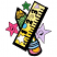 C1: Pencil & Star---Emerald(Isacord 40 #1049)&#13;&#10;C2: Pencil Label Fade---Bright Mint(Isacord 40 #1510)&#13;&#10;C3: Pencil Tip & Label---Canary(Isacord 40 #1124)&#13;&#10;C4: Pencil Tip Fade & Ruler---Lemon Frost(Isacord 40 #1022)&#13;&#10;C5: Ruler