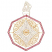 C1: Ornament Center---Gold Copper Metallic(Yenmet/ Isamet #7004)&#13;&#10;C2: Gold Work---White Silver Metallic(Yenmet/ Isamet #7001)&#13;&#10;C3: Ornament Outlines---Gold Copper Metallic(Yenmet/ Isamet #7004)&#13;&#10;C4: Hook---White Silver Metallic(Yen