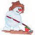 Gardening Snowman