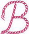 "B" Rope Alphabet 2.5"