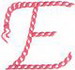 "E" Rope Alphabet 2.5"
