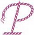 "P" Rope Alphabet 2.5"