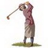 Lady Playing Golf