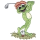 Golfing Frog