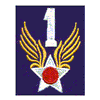 1ST AIR FORCE (SEWN ON BLUE)