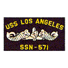 USS LA SSN-571 (SEWN ON BLACK)
